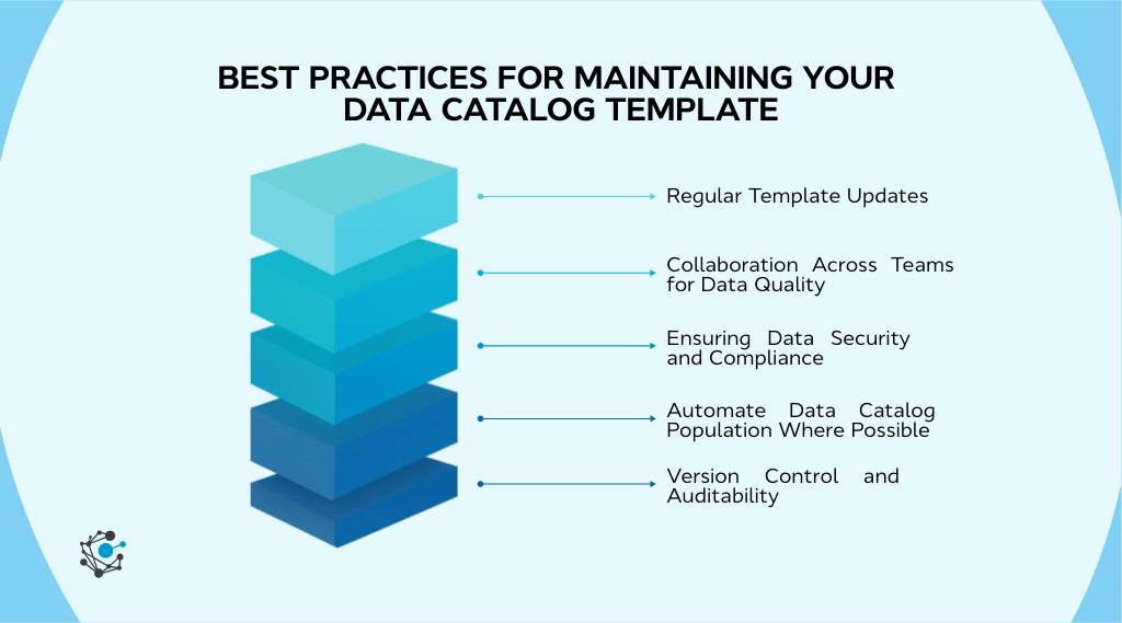 Best practices for maintaining your data catalog template