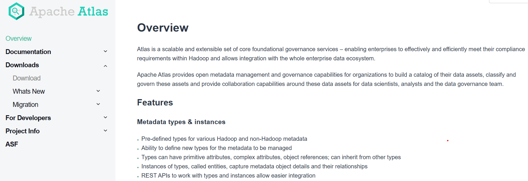 Apache Atlas Homepage