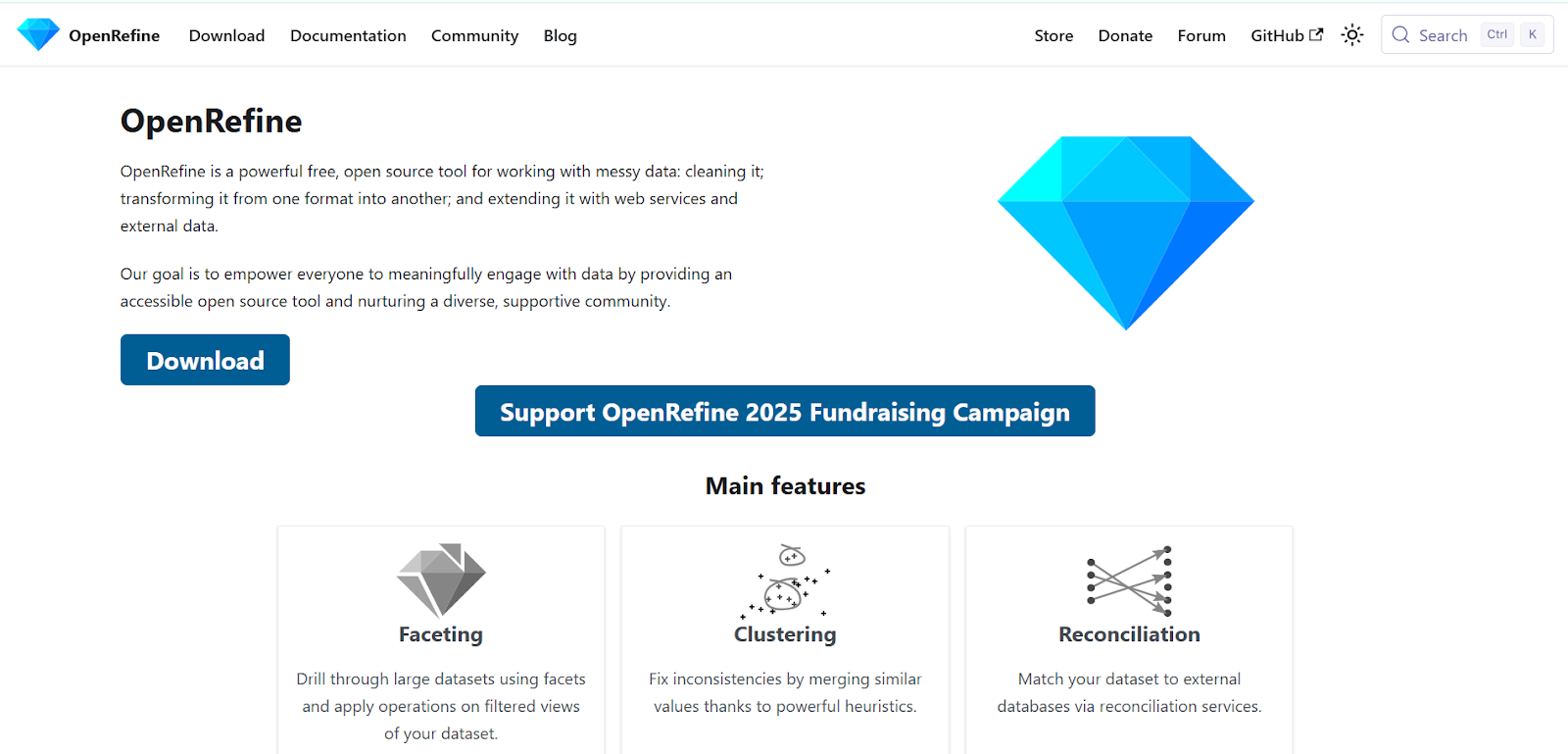 OpenRefine Homepage