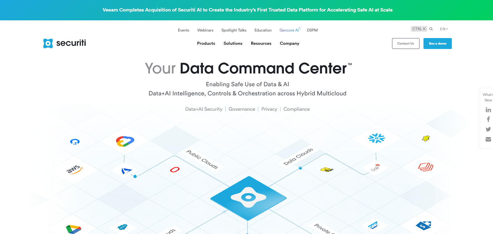 Securiti Homepage