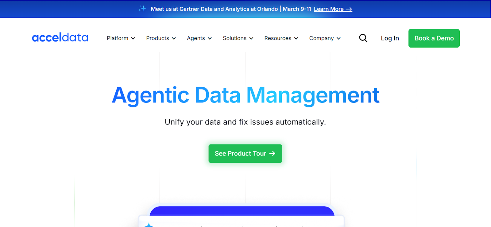 Acceldata homepage